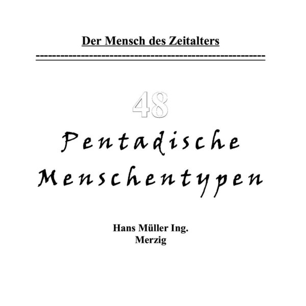 Die 48 Menschentypen
